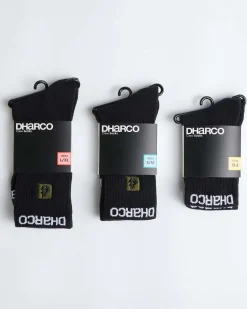 DHaRCO Crew Socks | Black Flash Sale