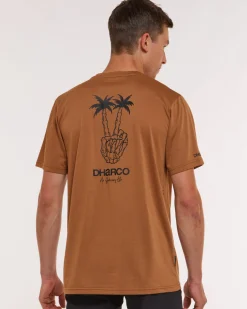 DHaRCO Mens Short Sleeve Tech Tee | Caramel Shop