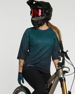 DHaRCO Womens 3/4 Sleeve Jersey | Forest Fade Flash Sale