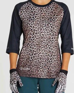 DHaRCO Womens 3/4 Sleeve Jersey | Leopard Store