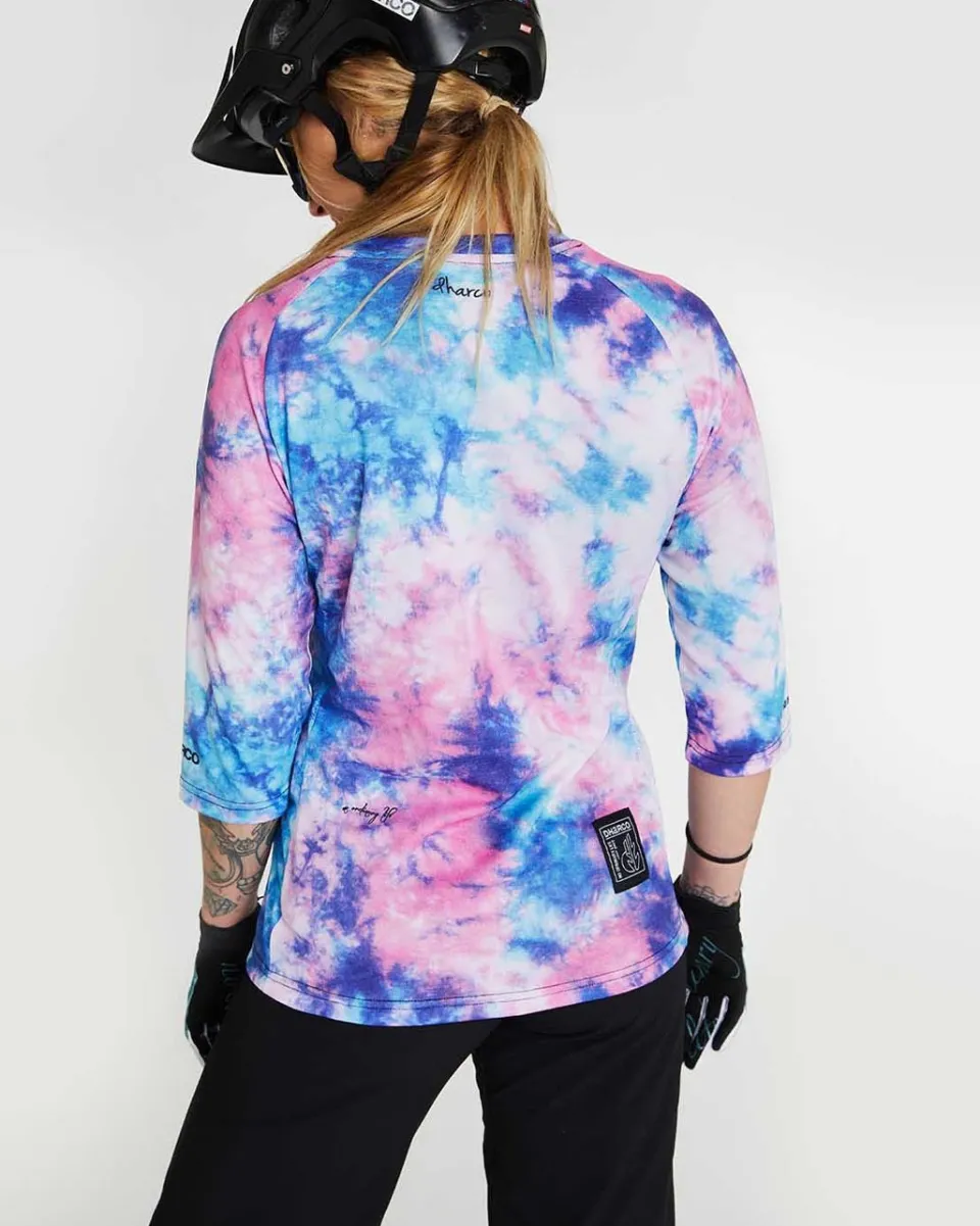 DHaRCO Womens 3/4 Sleeve Jersey | Tie Dye Cheap
