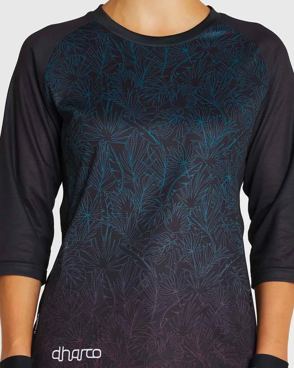DHaRCO Womens 3/4 Sleeve Jersey | Tropical Fade Hot