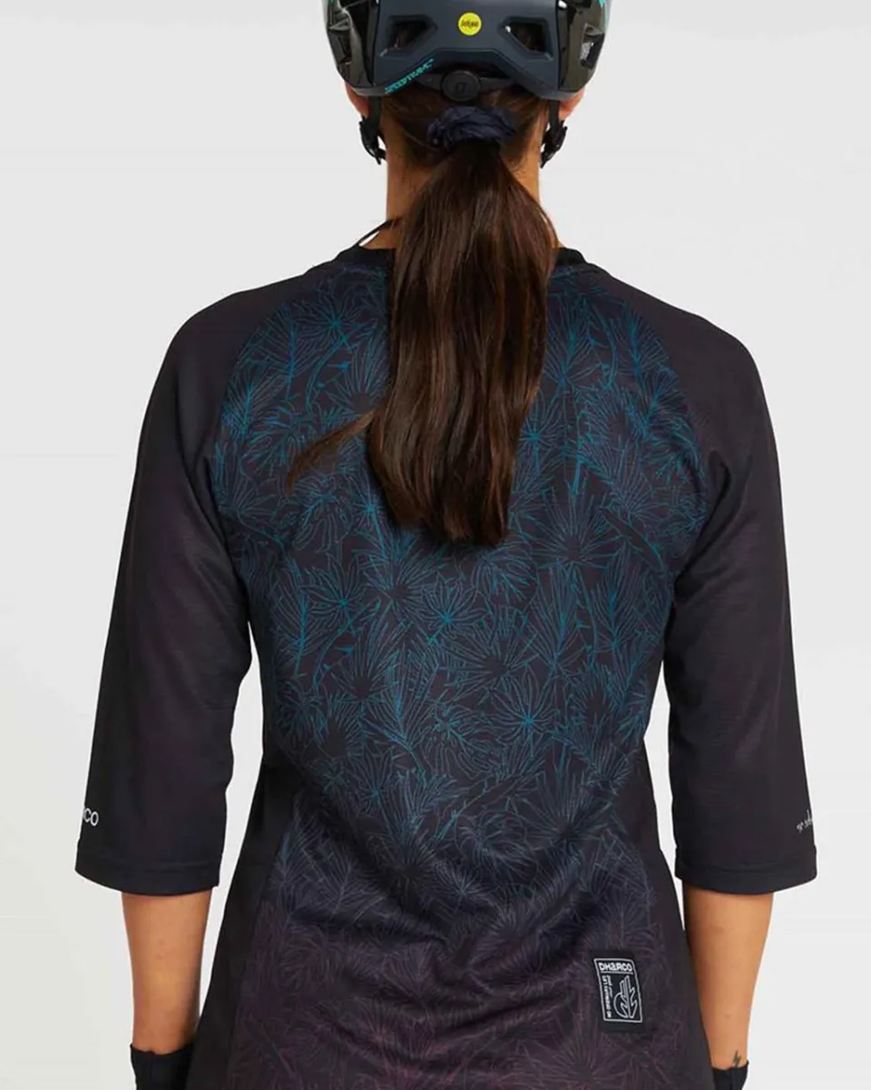 DHaRCO Womens 3/4 Sleeve Jersey | Tropical Fade Hot