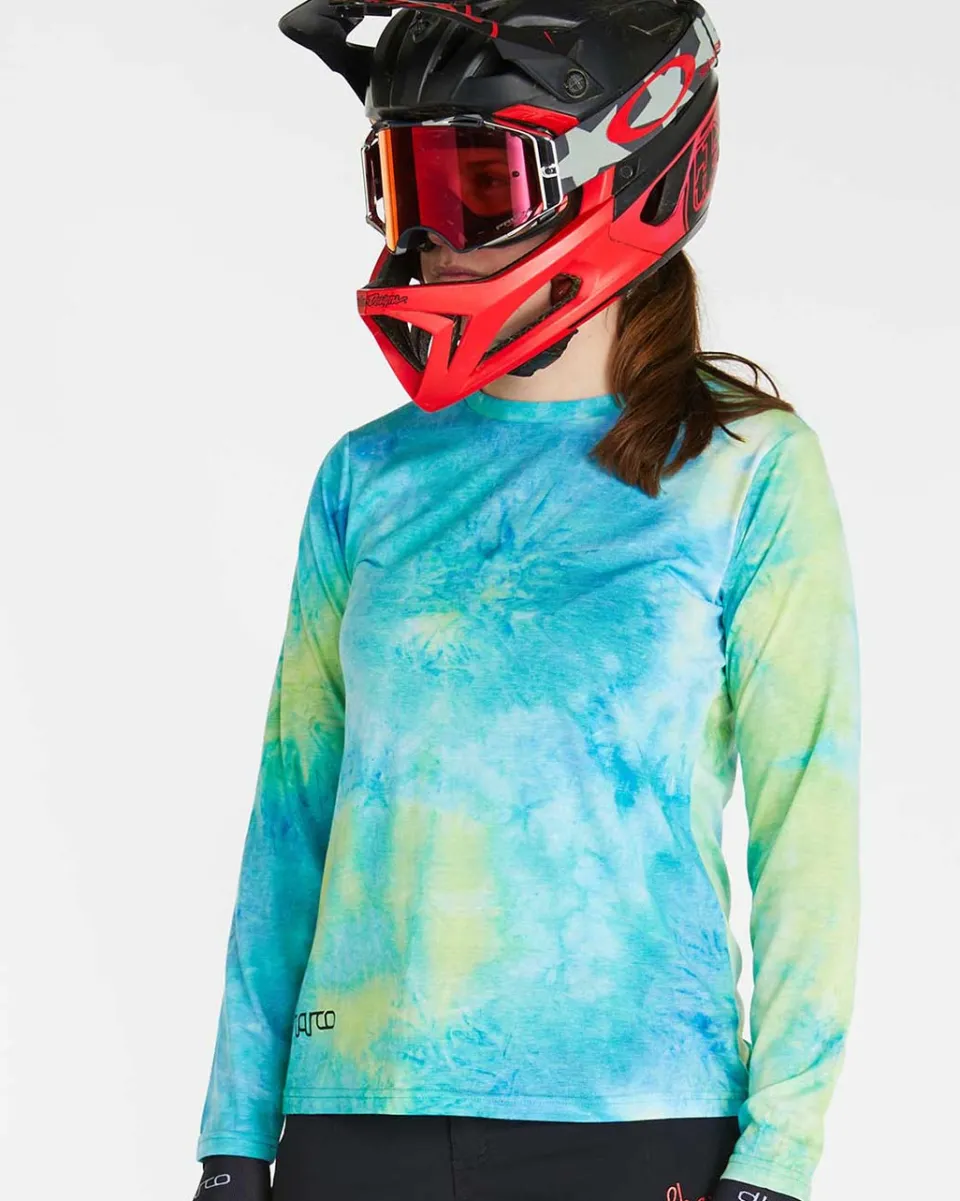 DHaRCO Womens Long Sleeve Tech Tee | Tie Dye Flash Sale