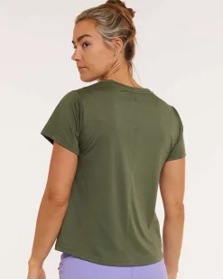 DHaRCO Womens Short Sleeve Tech Tee | Garigal Green Online