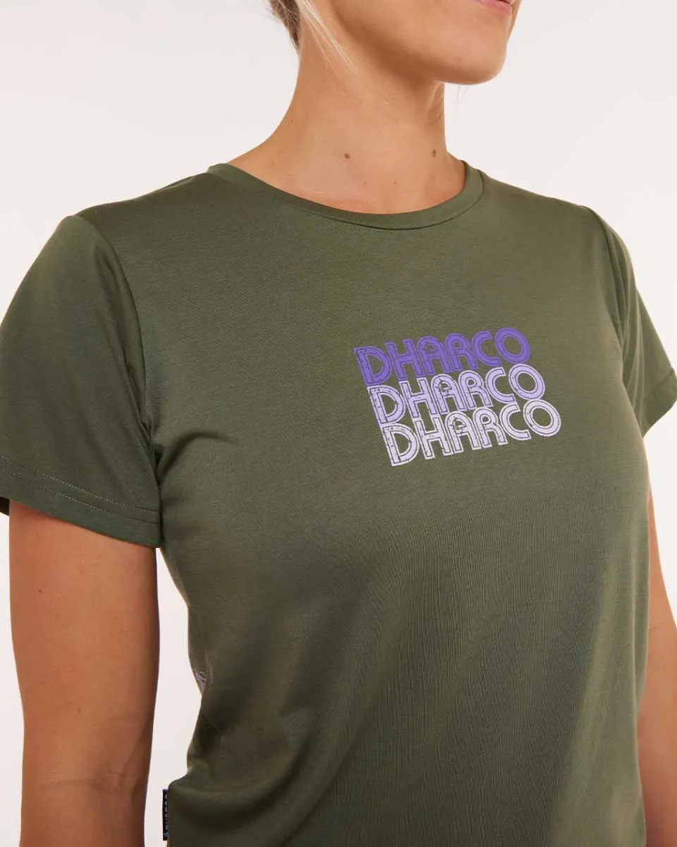 DHaRCO Womens Short Sleeve Tech Tee | Garigal Green Online