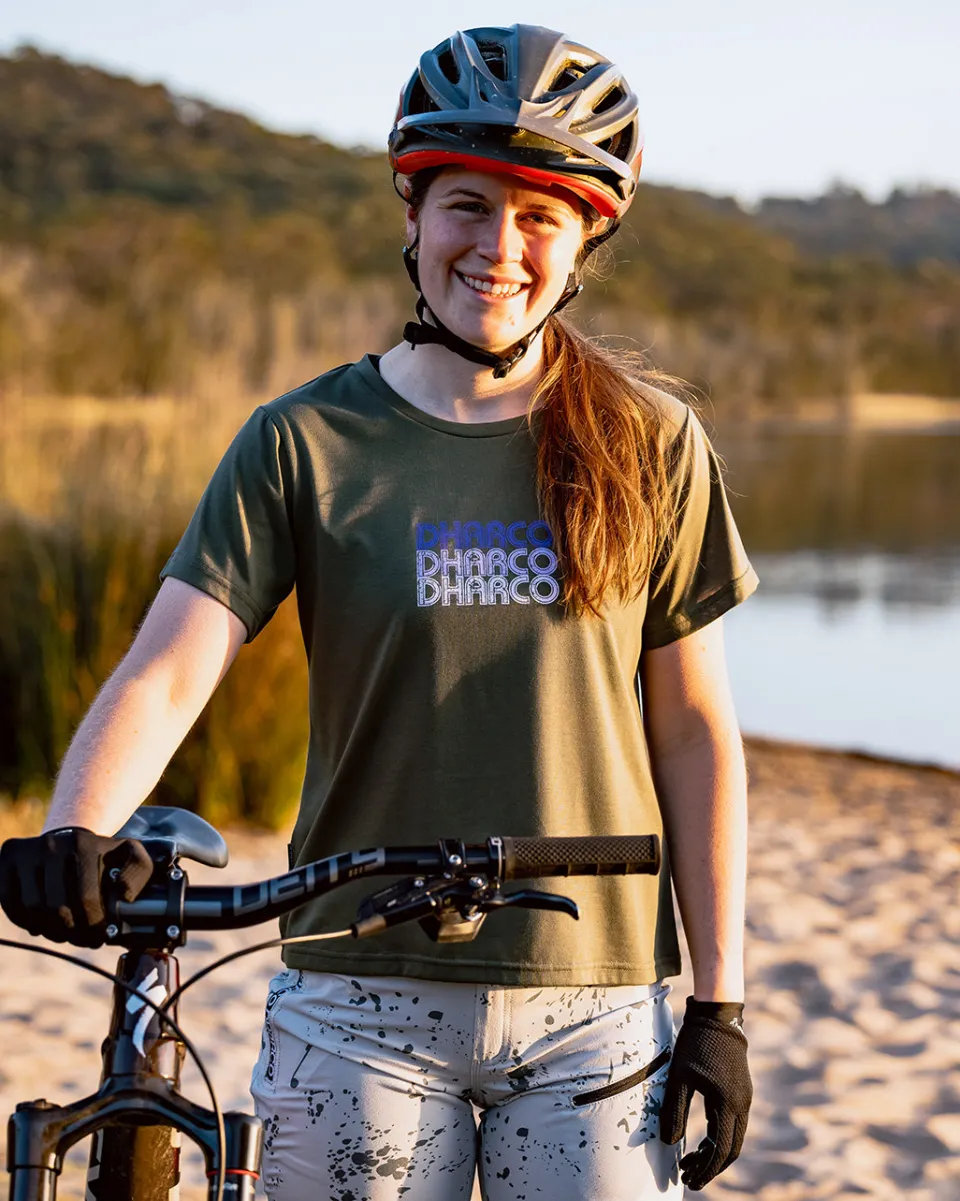 DHaRCO Womens Short Sleeve Tech Tee | Garigal Green Online