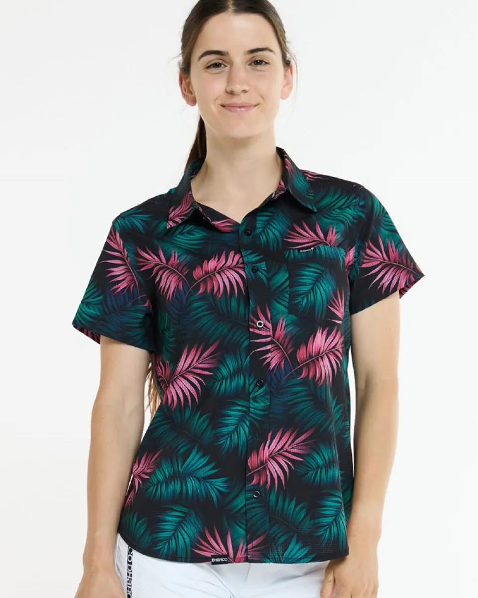 DHaRCO Womens Tech Party Shirt | Dark Fern Clearance