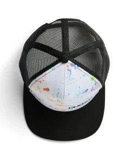 DHaRCO Youth Flat Brim Trucker | Paint Splat Hot